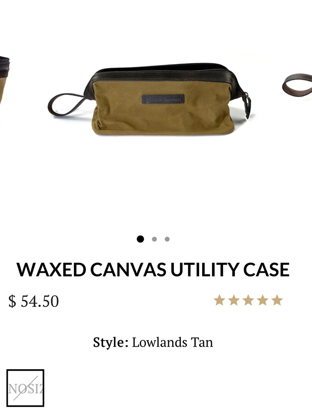 Sold Out Texas Standard - Waxed Canvas Utility Case - Lowlands Tan